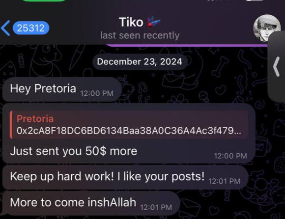 Review from an influencer